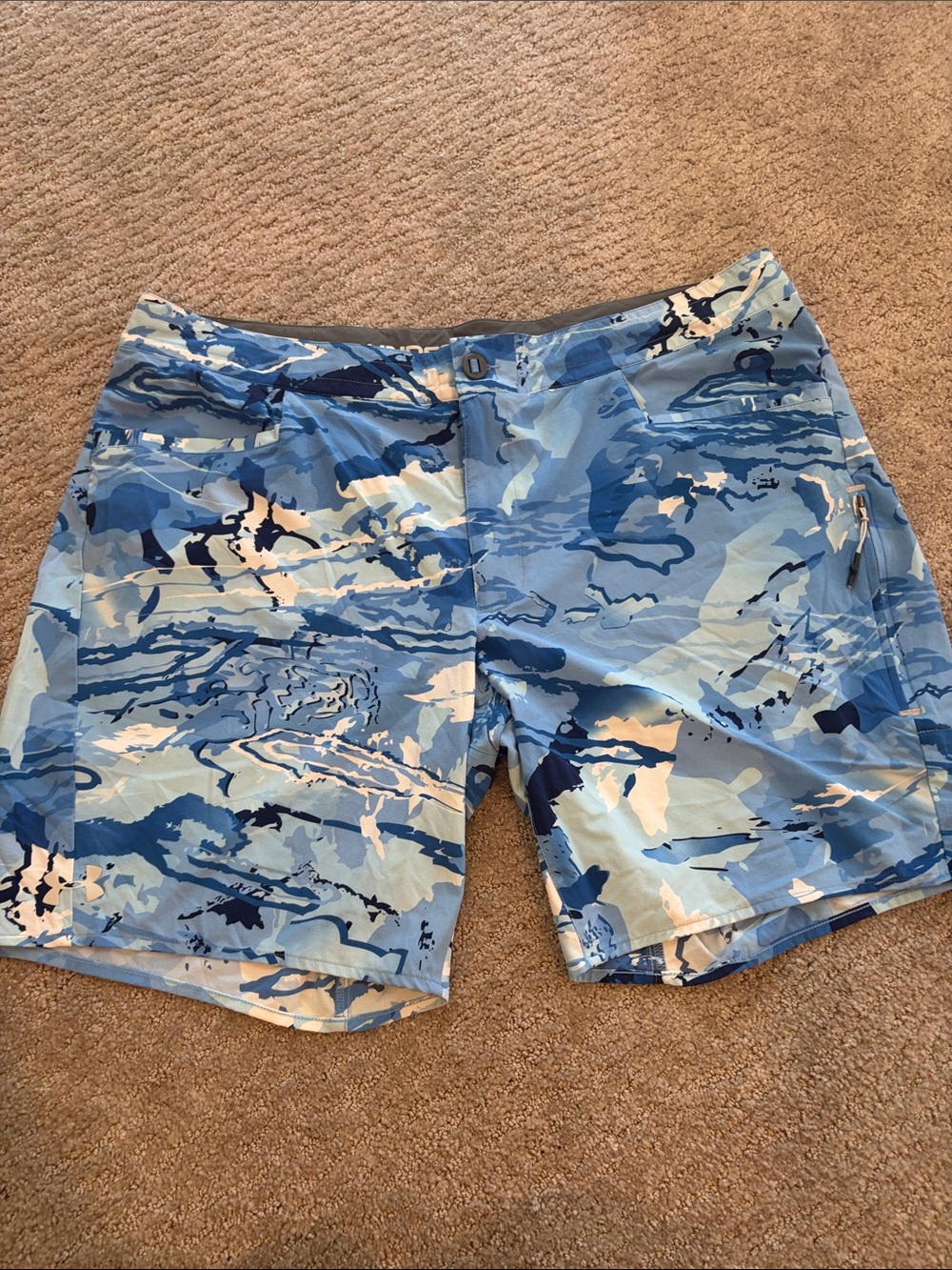 Under Armour Men's Blue Multi Camo Swim Shorts